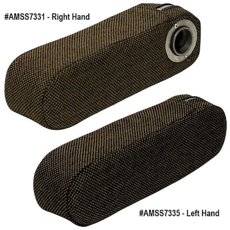 Aftermarket AMSS7335 Armrest, Brown Fabric  Left Hand AMSS7335-ABL